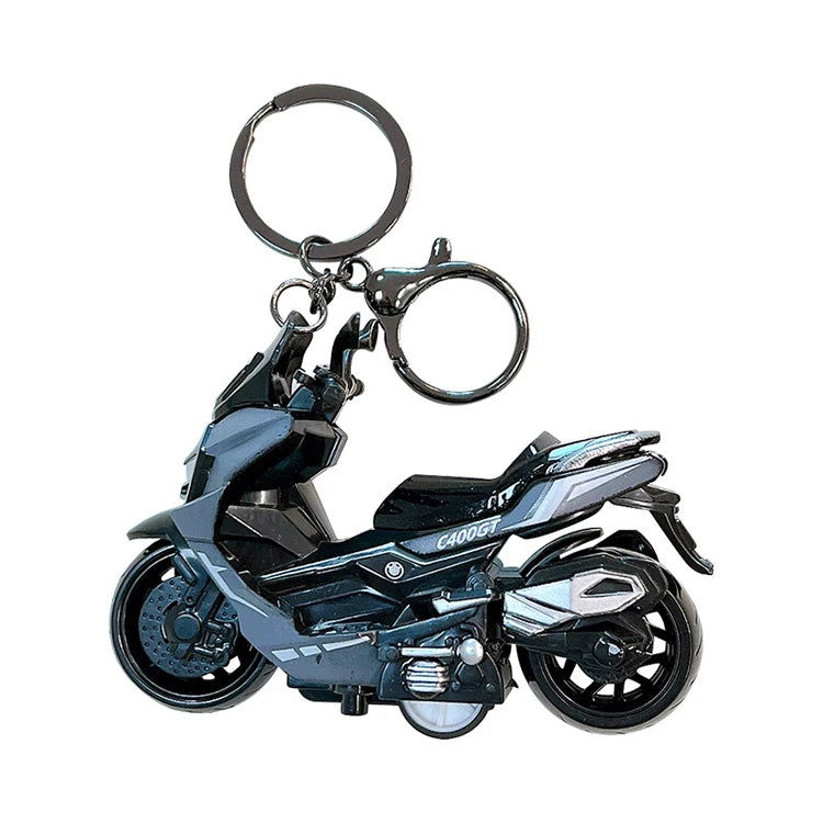 New Fashion Promotional Gift Pendant Alloy Motorcycle Model Keyring Custom Design Motorbike Metal Keychains