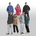 Heavy Weight 420gsm French Terry Pullover Streatwear Sweatshirt Stone Washed Oversized No String Vintage Hoodie