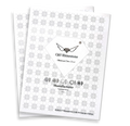 CY Factory Color Chart Cutting Surface Back Display Card of Shiny Good Quality Glass Nail Art Rhinestones