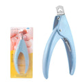 U-Shaped Parallel Nail Clippers Sharp Stainless Steel Blades DIY Crystal Nail Extension Glue Repair Tools Plastic Handled Beauty
