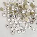 Yantuo Crystal Round Flat Back Crystal  Non Hot Fix Rhinestones in Bulk for Jewelry Decoration