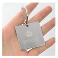Professional Factory Screen Printed Logo Laser Engraving Blank Stainless Steel Glossy Keychains