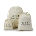 Ready Ship MOQ 200 Organic Biodegradable Natural Cotton Canvas Muslin Linen Drawstring Dust Packing Bag Recyclable for Clothing