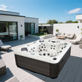 Sunrans 6 Persons Outdoor Luxury Hot Tub Whirlpool Spa with 50 Hydro Massage Jets