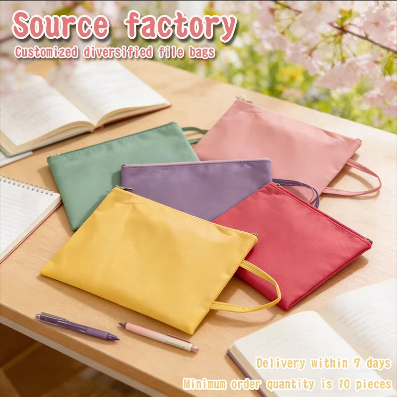 Customized Wholesale A4sized Waterproof Handbags and Zippered Document Pouchesproducts Designed for Organizing Office Documents