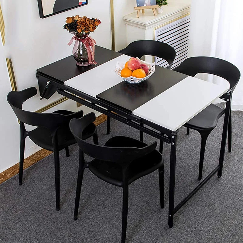 2022 New HOMEMORE Multifunction Convertible Extendable Space Saving Wall Mounted Shelf to Dining Table Foldable for Apartment