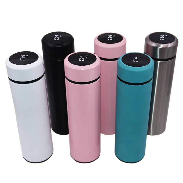 Customized Soft Touch Insulated Stainless Steel Water Bottle Tea Thermos Business Gifts Vacuum Flask for Promotional Drinkware