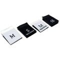 S M L XL XXL F Size Neck Label Manufacturer Custom Fabric Garment Tags Center Fold Woven Size Labels for Clothing
