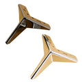 Thickened Metal Sofa Legs Rhombus-shaped Three-pronged Legs TV Cabinet Legs Coffee Table Legs Bedside Cabinet Legs