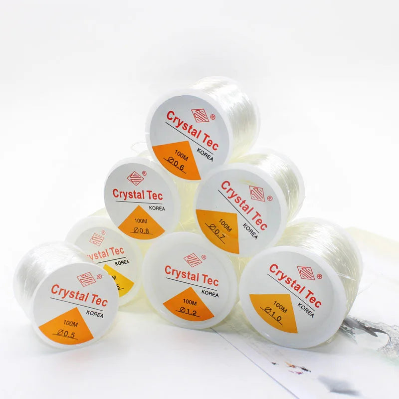 2025 High Quality Transparent Crystal Stretchy Elastic Line Stringing Wire for Beading