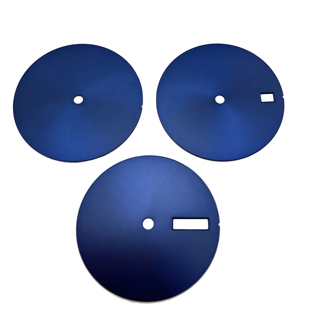 Factory Price SKX007 28.5mm Blue Sunray Dial Watch Small MOQ Double Feet NH35/36 Movement Made of Brass