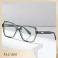 Famous Plate Anti Blue Light Glasses Men Women Fashion Retro Handmade Acetate Eyewear Eyeglasses with Myopia Glasses