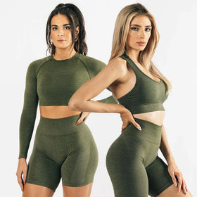 Customized Wholesale Fitness Sports Yoga Set 5pcs Seamless Workout Women Fitness and Gym Sets