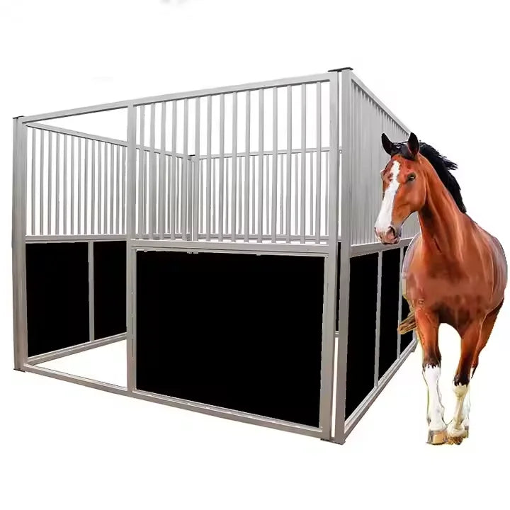 USA Standard Heavy-Duty HDG Steel Horse Shelter Stall Panels Roof Safety Fencing Trellis Gates Horse Stable Construction Site