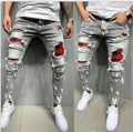 Plus Size Men's Jeans Denim Pants Custom Hole Destroyed Denim Jeans Pants Men Streetwear 2022 Jeans De Hombre Al Por Mayor
