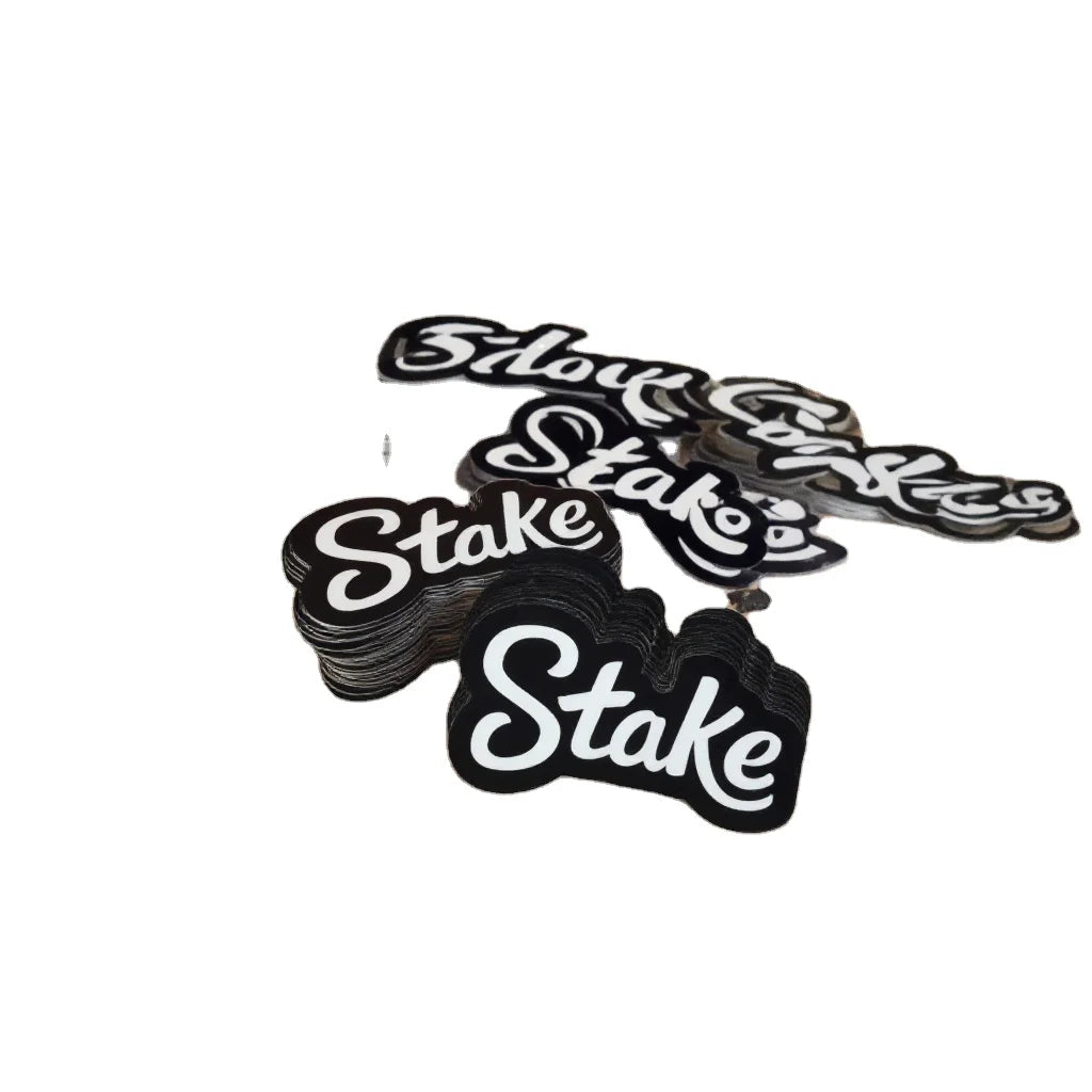 Custom Die Cut Sticker Gloss Vinyl Holographic Finish Free Proofing Waterproof Printing Logo Candles Crafts Photo Frames