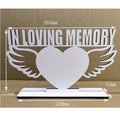 160*264*5mm MDF Sublimation Wood Frames Large Heart Wing in Loving Memory Photo for Memorial Use