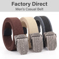 Wholesale 3.8cm Width Custom Nylon Polyester Belt Fashion Retro Alloy Buckle Men's Sports and Leisure Belt
