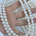 Zhuji Factory Wholesale Real Pearl Strand Necklace Multi-Color 8-9mm 4A Round  Natural Freshwater Pearls for Jewelry Making