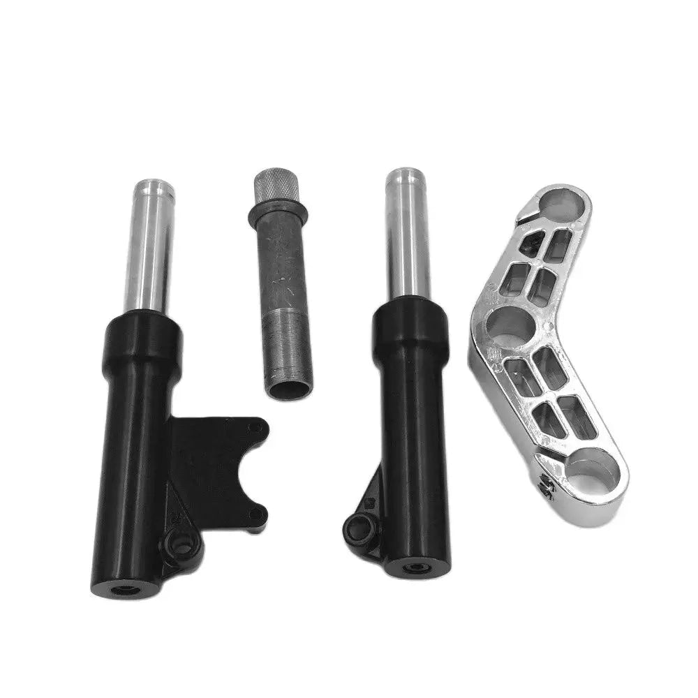 27mm Oil Shock Absorption 2 Pieces Front Shock Suspension Hydraulic Fork for E-Scooter Mini Motorcycle Accessories