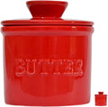 Wholesale Eco-Friendly Ceramic Porcelain Butter Crock 4.5oz Customized Color Keeper Water Line Storage Container Food Contact