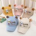 Kids 52CM 2-6years Children Cap Hat Print Fashion Cute Sun Protection Animal Rabbit Kids Boy Girls Hat
