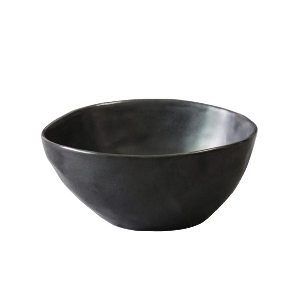 Western Style Irregular Round Shape Stoneware Dinnerware Sets for Home Restaurant Hotel Use