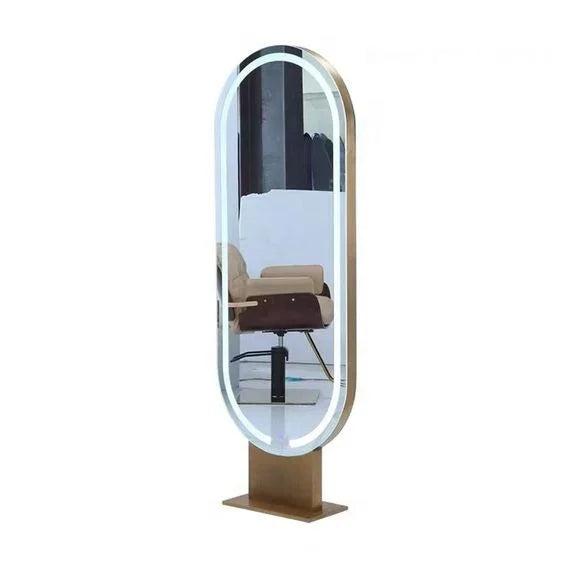 Hair Salon Mirror Hairdressing Salon Chair and Mirror Set Salon Mirror with Led Lights
