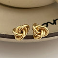Modern Small Luxury love Twist Knot S925 Sterling Silver Women Party Classic Vintage Fashion Jewelry Stud Earrings