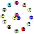 DIY Sewing 2-holes Glass Drill Rhinestones Diamond Dance Costume Jeans Embellishment Hat Ornament Round Stitched CZ Rhinestones