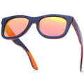 High Quality Anti-Glare Recycled Skateboard Custom Logo Wood Sunglasses With Case