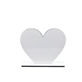 RubySub Fashionable Wood Photo Frame New Heart-Shaped Sublimation for LOVE with Stand for Valentine's Day