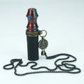 BIGF-Q-1501 Custom LOGO Brand Resin Stabilized Wood Hookah Mouthpiece With Lanyard