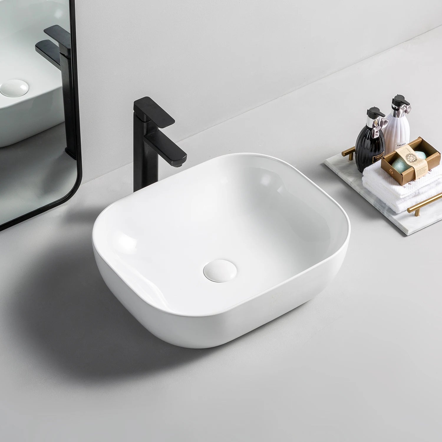 High Quality Lavabo Sanitary Ware Ceramic Vessel Bathroom Sink Modern Above Counter Hand Washing Basin Sink