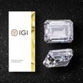 Lab Grown Diamonds Emerald Cut 1ct Hpht Cvd DE Color VVS2 Lab Diamonds Emerald Shape Igi Certificate Diamond