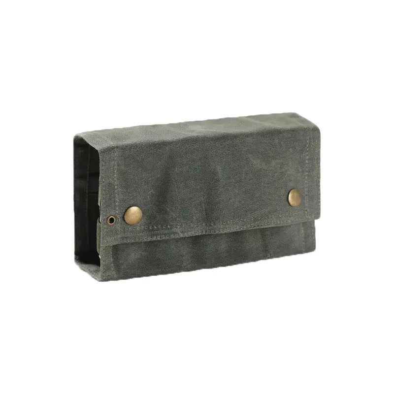 Mydays Outdoor Waxed Canvas Reusable Portable Vintage Style Spice Seasoning Storage Bags with Handle for Camping BBQ Picnic