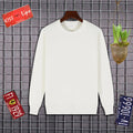 2025 New Arrival 360G Polar Fleece Sweatshirts Long Sleeve Oversized Custom Blank Cotton Hoodie Crew Neck Sweatshirts