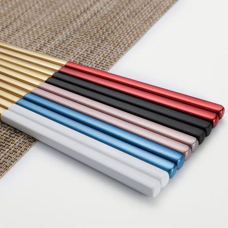 Low MOQ Eco Friendly Products Korean Style Stainless Steel Chopsticks MegaBDM