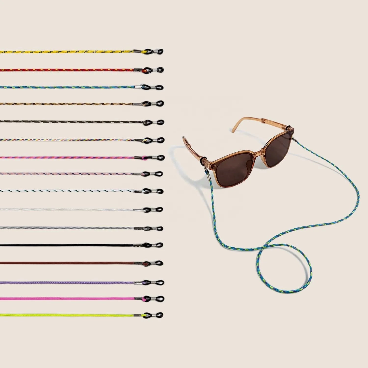 Adjustable Colorful Glasses Cords Polyester Sunglasses Holder Sports Eyewear Retainer