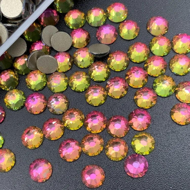 2088 Style Xirius Nail Art Flat Back Rhinestone Colorful Non Hot Fix Rhinestone for Rhinestone Shirt Jumpsuit