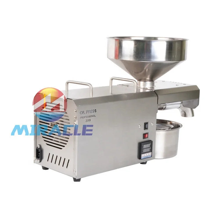 Automatic Small Capacity 6-10KG/Hour Stainless Steel Cold Hot Pressing Oil Press Machine for Olive Soybean Sunflower Extraction