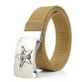 TUSHI Customizable Outdoor Sports Pants Strap Quick Release Zinc Alloy Automatic Buckle Nylon Fabric Belts Wholesale