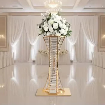ZT-538G New Wedding Table Decoration Centerpiece Party Item Gold Flower Stand