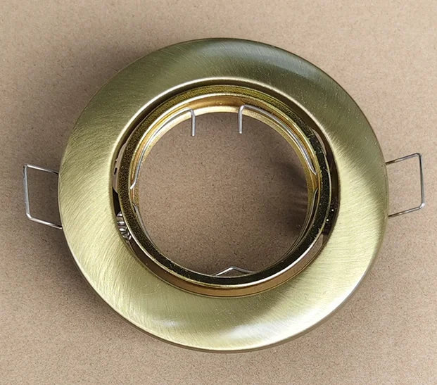 Round square GU10 Spotlight Housing Iron MR16 Downlight Fixture Frame