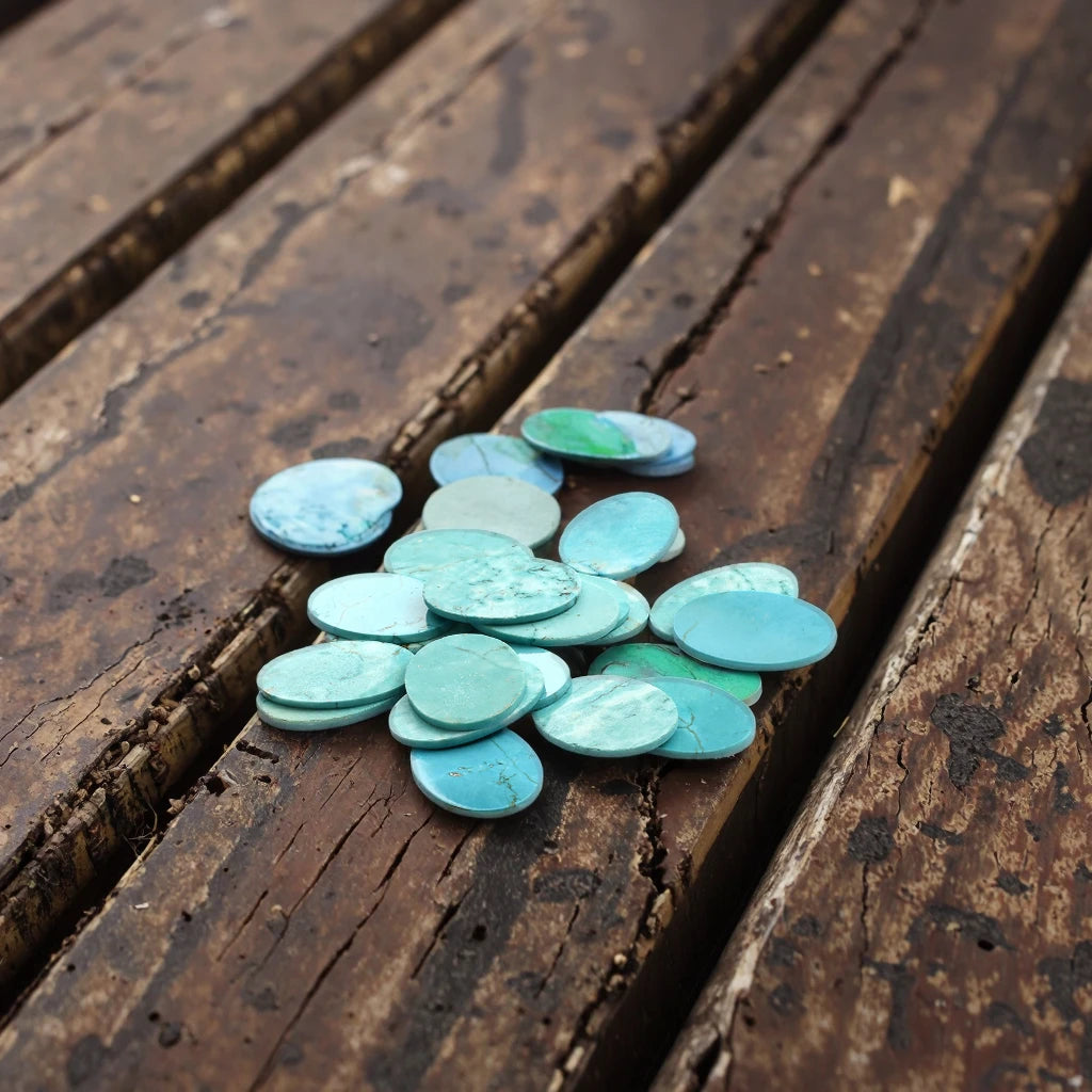 AAA Tophus Natural Stones Blue Synthetic Turquoise Gemstone Oval Shape Jewelry for Making for Synthetic Gemstone Jewelry