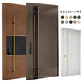 American Contemporary Style Entry Solid Wood Door Pivot Door Wooden Front Pivot Entry Door for Houses