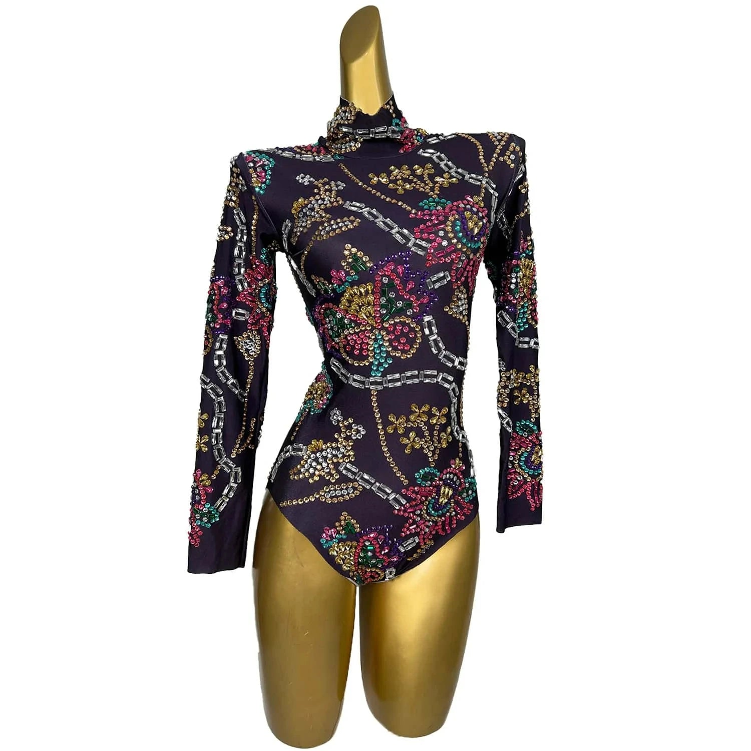 Fashion Sequin Diamond Bodycon Rompers One Piece Bodysuit Night Club Wear Festival Outfit Women Sexy Party Rhinestone Jumpsuits