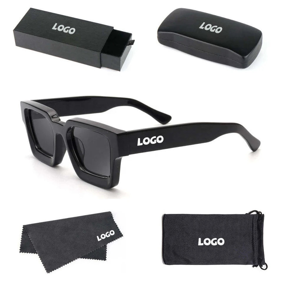 High End Trend Fashion Sunglasses Men Women 2025 Custom Glasses Vintage Uv400 Designer Polarized Thick Acetate Sunglasses 2026
