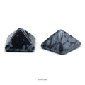 Huiying Factory Price Custom Colorful Snowflake Pyramid Figurines Crystal Quartz Stones Jewelry