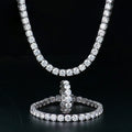 Hip Hop Fine Jewelry 5mm Silver 925 Link Necklace Gra Vvs Lab Diamond Mossanite Moissanite Chainb for Men